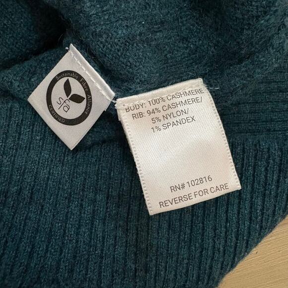 Garnet Hill Fia Cashmere Cabled Sweater XS - Picture 3 of 7